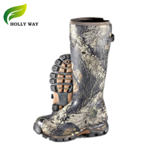 Camo Waterproof Insulated Neoprene Rubber Outdoor Hunting Boots for Men